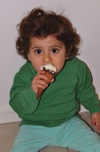 Child eating icecream