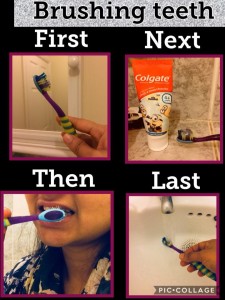brushing teeth sequence