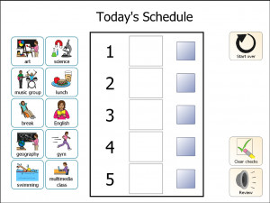 routine visual schedule