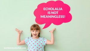 Echolalia is not meaningless!