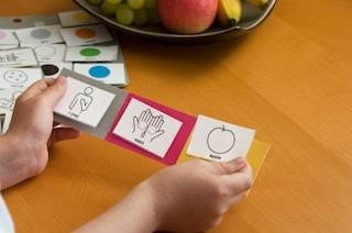 PECS uses pictures to help children form sentences