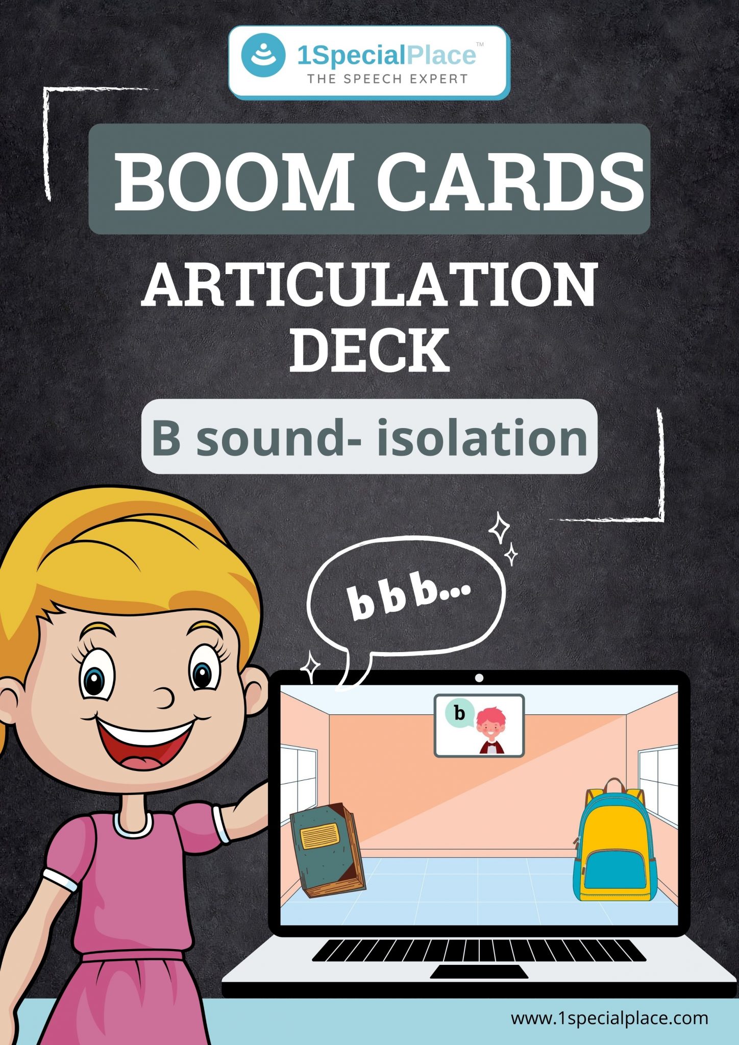 Boom Cards Articulation Deck B Sound - 1SpecialPlace