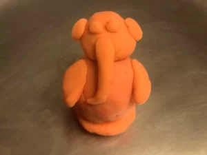 Ganesha's play dough idol