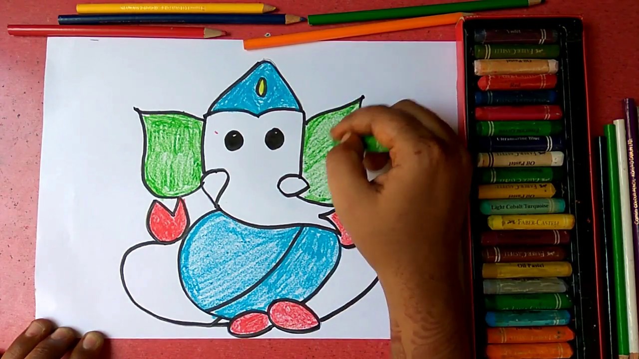 Ganesh Chaturthi Special Drawing | How To Draw Lord Ganesh Drawing Step By  Step, Ganesh Puja Drawing - YouTube