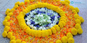 Flower rangoli