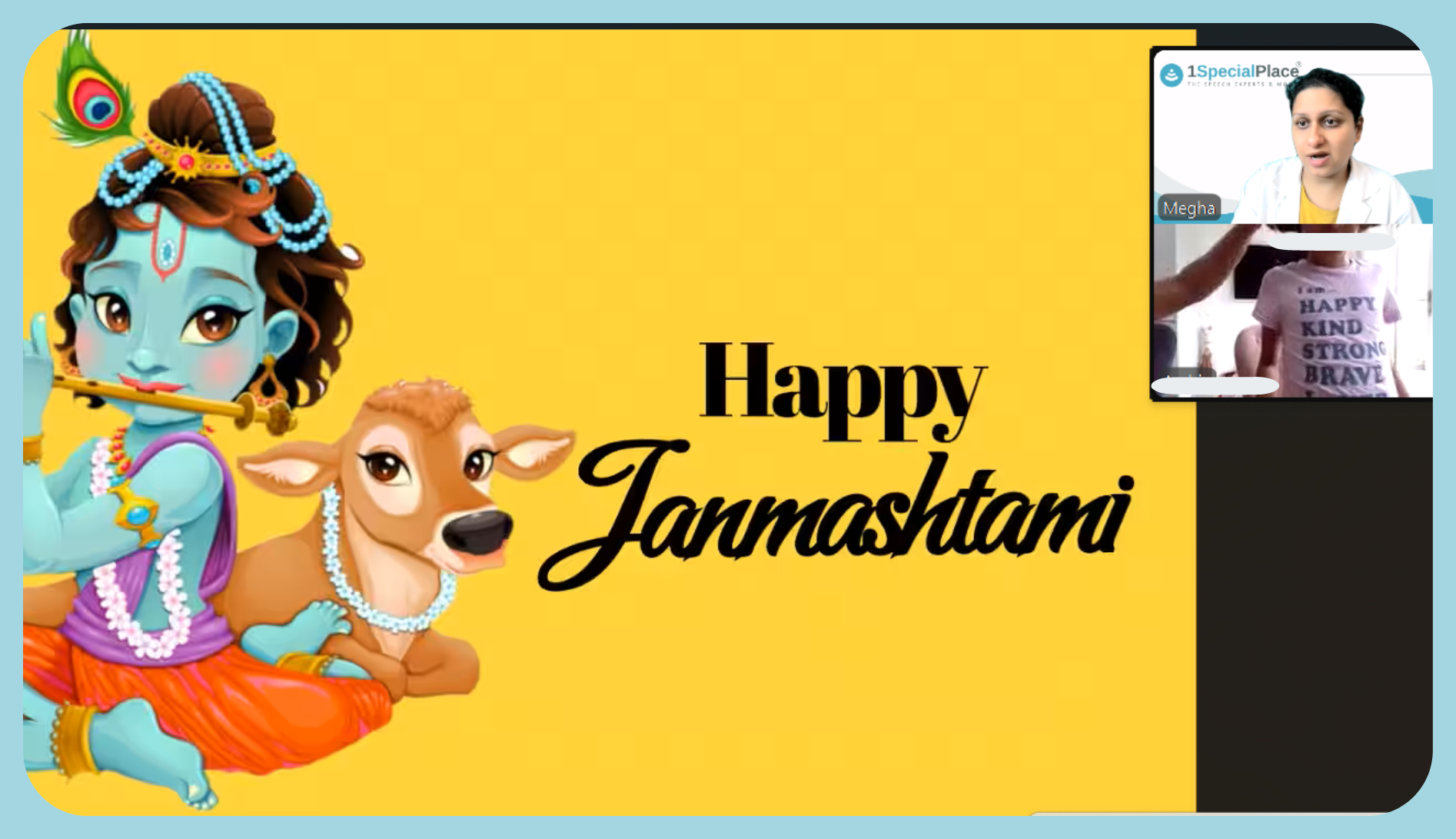 Happy janamashtami activity with 1specialplace